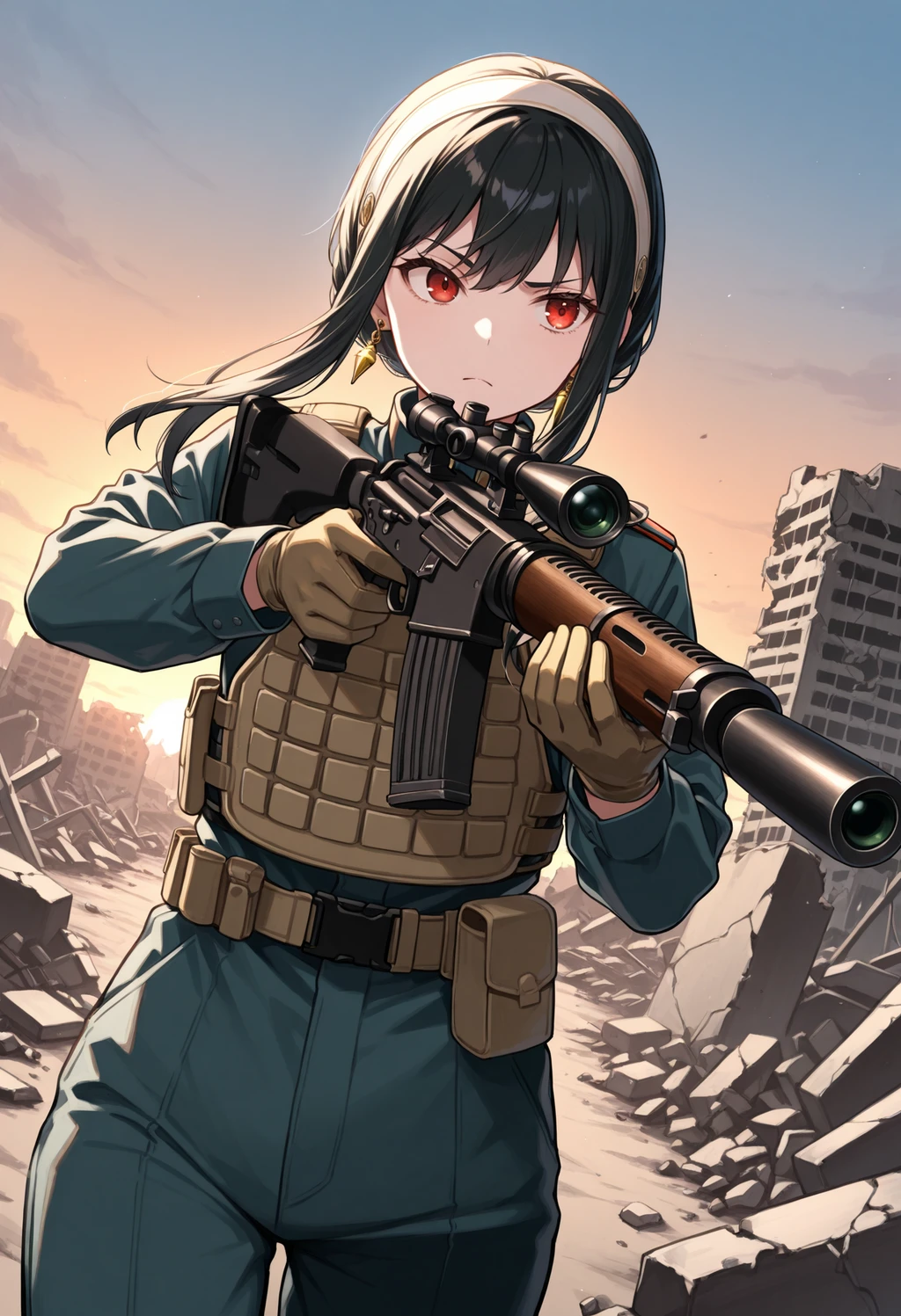 Stable Diffusion image: 1girl, solo - by Deto15